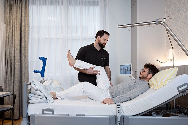 Physio direkt nach dem Eingriff
