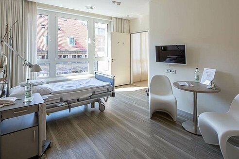 Patientenzimmer Hamburg Fleetklinik