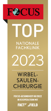 Top Klinik Wirbelsäule FOCUS 2023