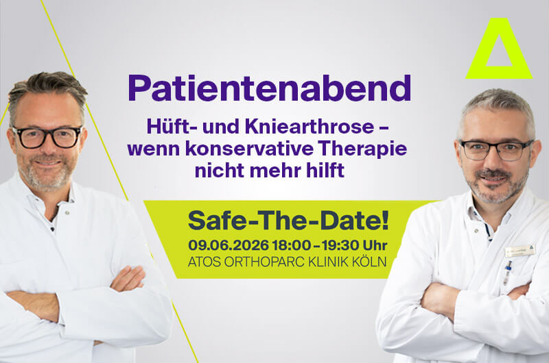Patientenveranstaltung: Moderne Hüft- und Knieendoprothetik