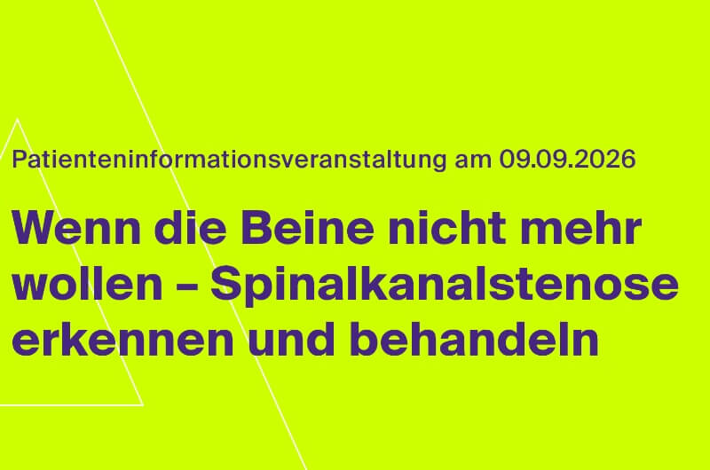 Spinalkanalstenose erkennen und behandeln
