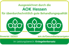 AOK Hessen Auszeichnung ATOS Klinik Kniegelenk