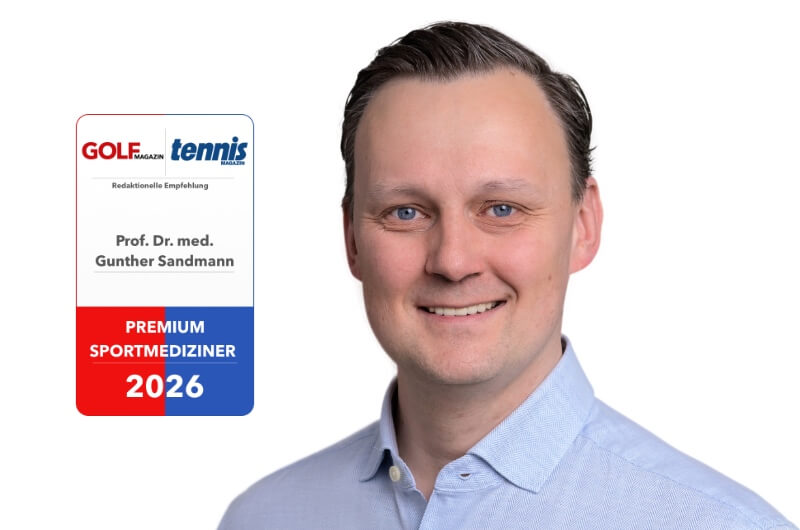 Prof. Dr. Gunther Sandmann erhält Sportmediziner-Siegel von GOLF MAGAZIN und tennis MAGAZIN