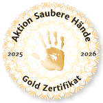 Goldzertifikat Klinik Saubere Hände 2025